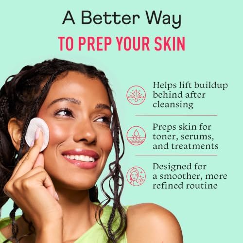 Swisspers Premium Exfoliating Cotton Rounds, Dual-Sided (Pack of 1)
