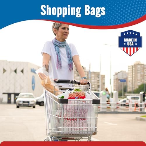 Fuxury 84000 (84K) Count Thank You Plastic Shopping Bags with Handles