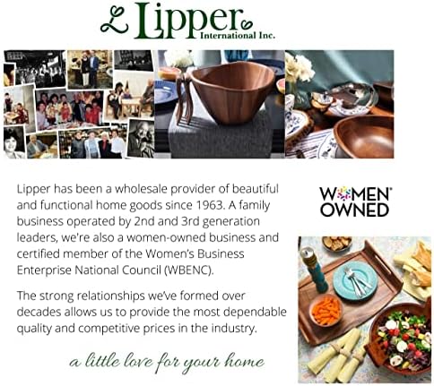 Lipper International Bamboo Utensil Holder Storage Box for Cooking Tools, Makeup, or Office Supplies, 5" x 12" x 3"