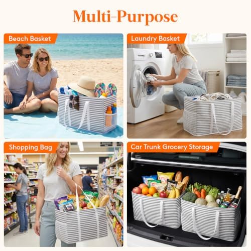 Lifewit Large Tote bag, Reusable Shopping Grocery Bags