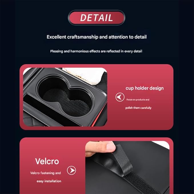 Car Armrests Covers for Audi A6 1995–2025, Center Console Cover Armrest Cushion Middle Console Protector Armrest Mat Interior Accessories,C