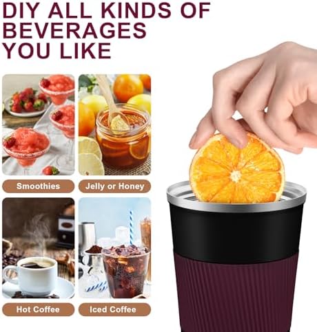KETIEE Travel Mug 12oz, Insulated Coffee Mug with Leakproof Lid, Travel Coffee Mug Vacuum Stainless Steel Double Walled Reusable Coffee Cup for Hot and Iced Coffee Tea Water