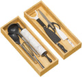 Bamboo Kitchen Drawer Organizer, Deep 2-Pack, 17" x 6" x 2.5"
