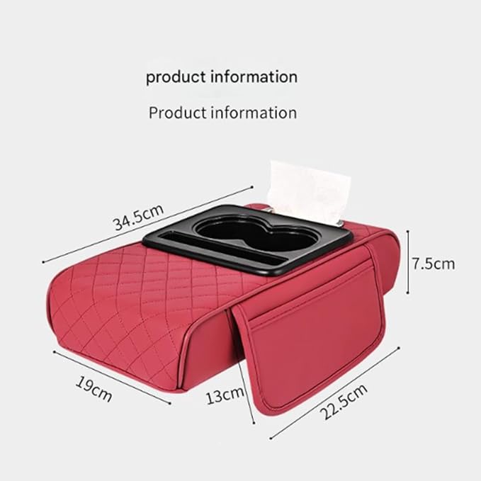 Car Armrests Covers for Audi A6 1995–2025, Center Console Cover Armrest Cushion Middle Console Protector Armrest Mat Interior Accessories,C