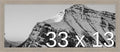 Frame It Easy 33 x 13 Rustic Gray Wood Frame