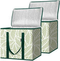 BALEINE Insulated Reusable Grocery Bags with Zippered Top, Large Cooler Bag