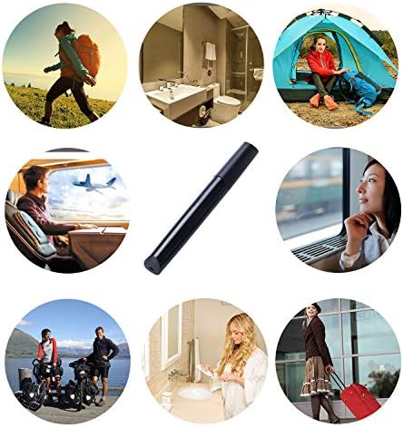 Toothbrush Travel Case, Plastic Container Toothbrush Holder Brushes Box Breathable Design with Air Hole More Toothbrush Tube Container for Home Daily Business Use (Black)