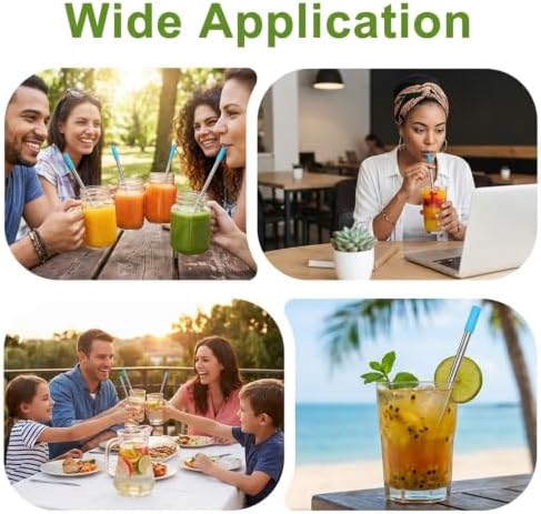 Kynup Reusable Collapsible Metal Straws, Cruise Ship Essentials (3Packs)