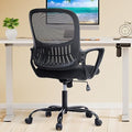 Sweetcrispy Home Office Chair, Mesh Office Chair, Lumbar Support, Black