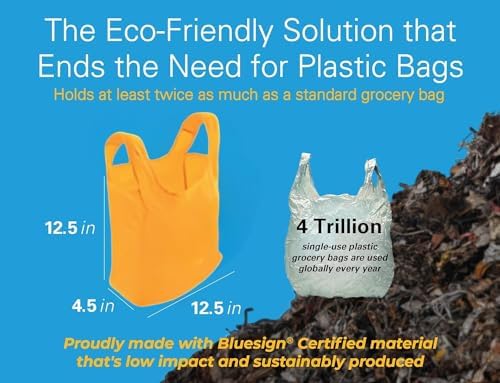 Reusable Grocery Bags, Foldable Shopping Bags in Pod, 10 Pack
