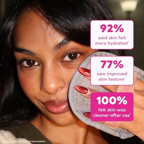 The Original MakeUp Eraser 7-Day Set, Erase All Makeup with Just Water, Including Waterproof Mascara, Eyeliner, Foundation, Lipstick, Sunscreen, and More! Cool Gal Neutrals, 7ct.