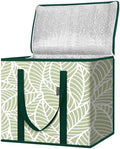 BALEINE Insulated Reusable Grocery Bags with Zippered Top, Large Cooler Bag