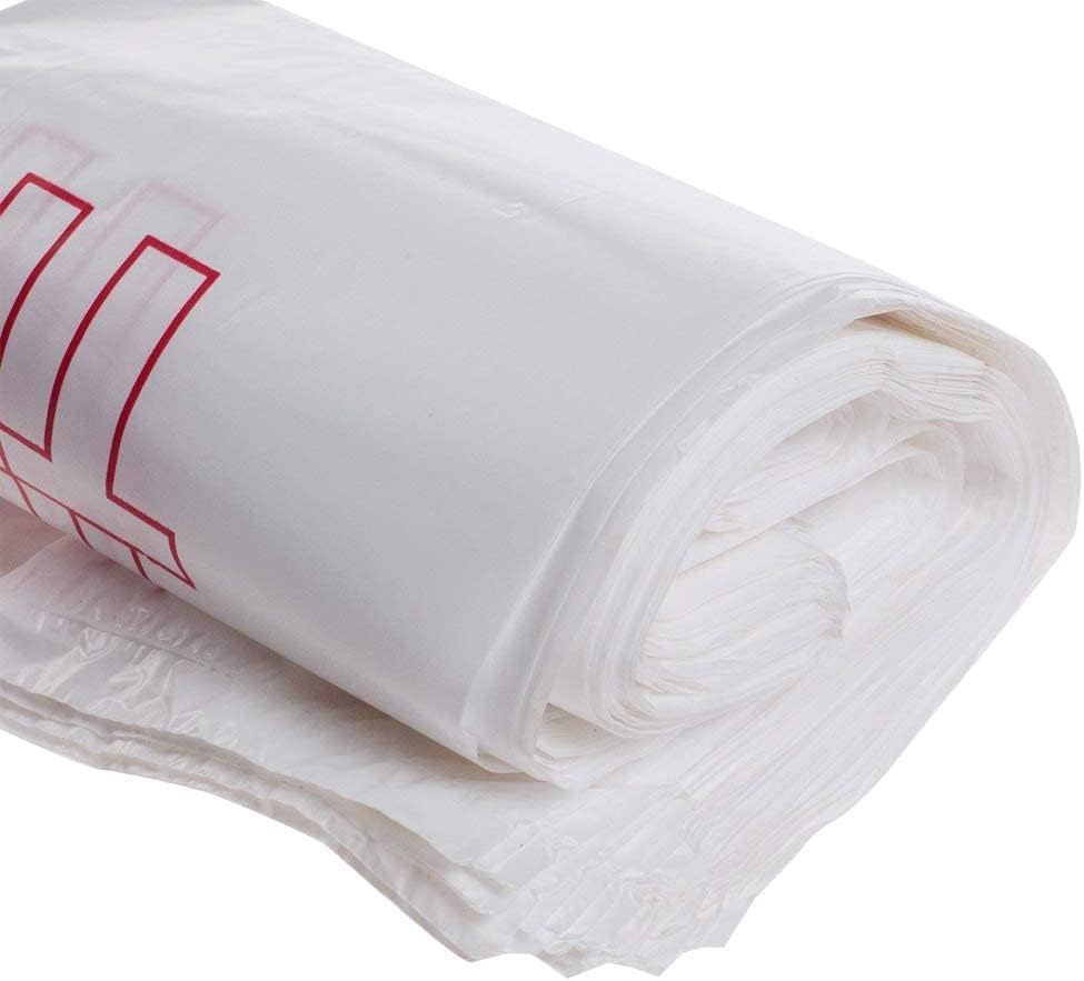 TashiBox 400Ct Plastic Bags with Handles, Thank You Bags