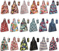 MIAHART Reusable Grocery Bags - Foldable, Cute Tote Bags - Waterproof Nylon