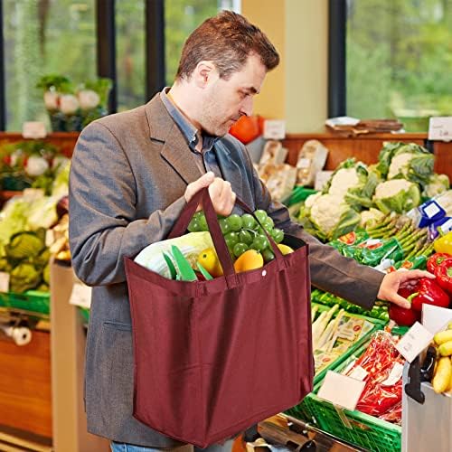Zhehao 60 Pcs Reusable Grocery Shopping Bags, Non Woven Tote, Multicolor