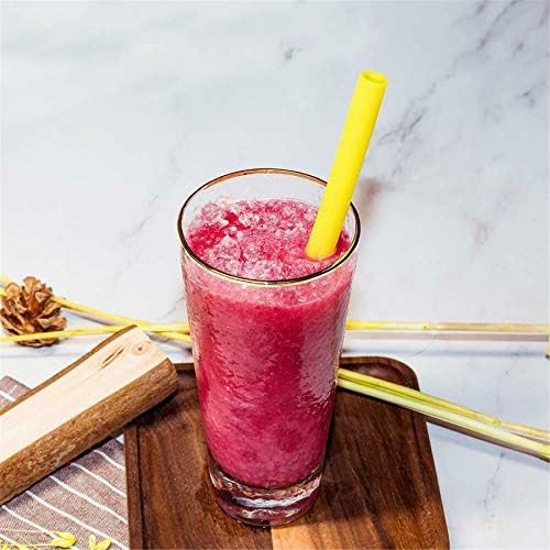 tifanso 14PCS 10" Extra Wide Reusable Silicone Straws for 20/30oz Tumblers