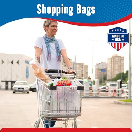 Fuxury 10000 (10K) Count Plastic T-shirt Bags Plain White 11.5" x 6.5" x 21", Grocery, Trash, Take Out, To Go, Restaurants, Retail Shopping Bags in Bulk for Small Business