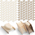 Rtteri 120 Pieces Bamboo Wood Soap Dish Tray Bathroom Wooden Soap Holder Handmade Bathtub Shower Dish Accessories for Home Bathroom Kitchen Sponge Scrubber