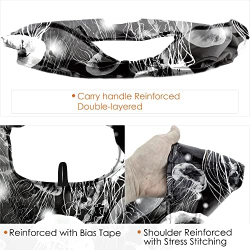 BeeGreen Turtle Reusable Grocery Bags Frog Elephant Flamingo Jellyfish Shopping Bags Bulk 50LBS X-Large Heavy Duty 6 Pieces