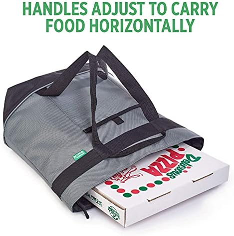 Jumbo Insulated Cooler Bag (Gray) with HD Thermal Insulation - Premium, Collapsible Soft Cooler Makes a Perfect Insulated Grocery Bag, Food Delivery Bag, Travel Insulated Bag, or Beach Cooler Bags