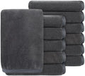 SINLAND Absorbent Coral Velvet Washcloth Ultra Soft Microfiber Face Towels 12 x 12 inch Multi-Purpose Face Cloths for Household and Sport