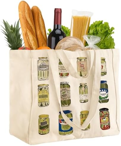 Miss Adola Cute Extra Large Canvas Grocery Tote Bag
