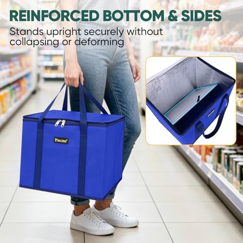 BALEINE 1PK Insulated Reusable Grocery Bag, Heavy Duty Shopping Tote