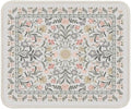 iCasso Aesthetic Small Mouse Pad, 9.5x7.9in,Home Office,Gray Floral