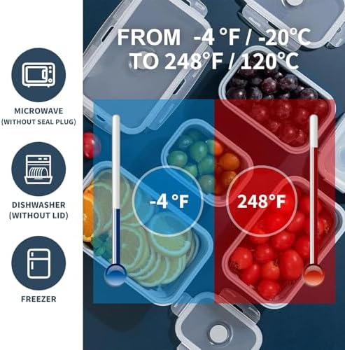 KIGI 【3 PACK】 27 OZ Collapsible Silicone Food Storage Containers with Lids Meal Prep Containers Bento Box, BPA FREE, Microwave Safe