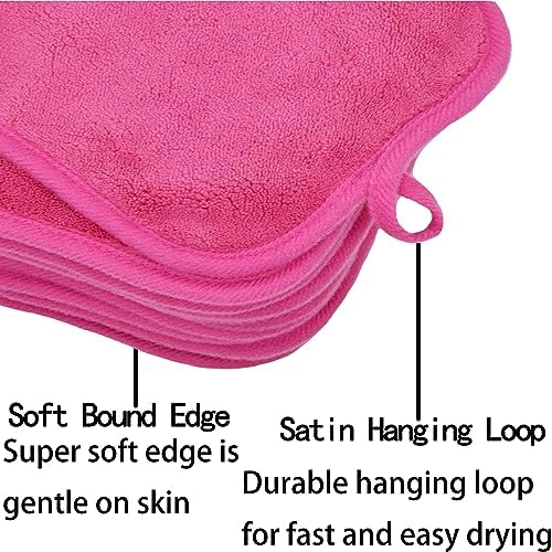 Makeup Remover Cloths Face Pads Reusable Microfiber Facial Cleansing Cloths