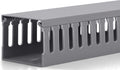 ZhiYo H2 x W2.4in Professional Server Rack Cable Management Raceway, 95in(4X L23.6in) Cable Raceway Kit, Electrically Safe PVC, Open Slot Wire Cord Hider for Under Desk/Computer/Network Cords