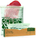 Cleanomic Compostable* Gallon Size Food Storage Bags (25 Eco Zip) Freezer and Leak Proof, Also Available Quart, Snack and Sandwich Bags