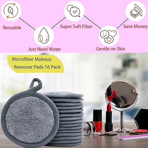 Reusable Makeup Remover Pads Microfiber Face Cleansing Cloth Facial Eraser