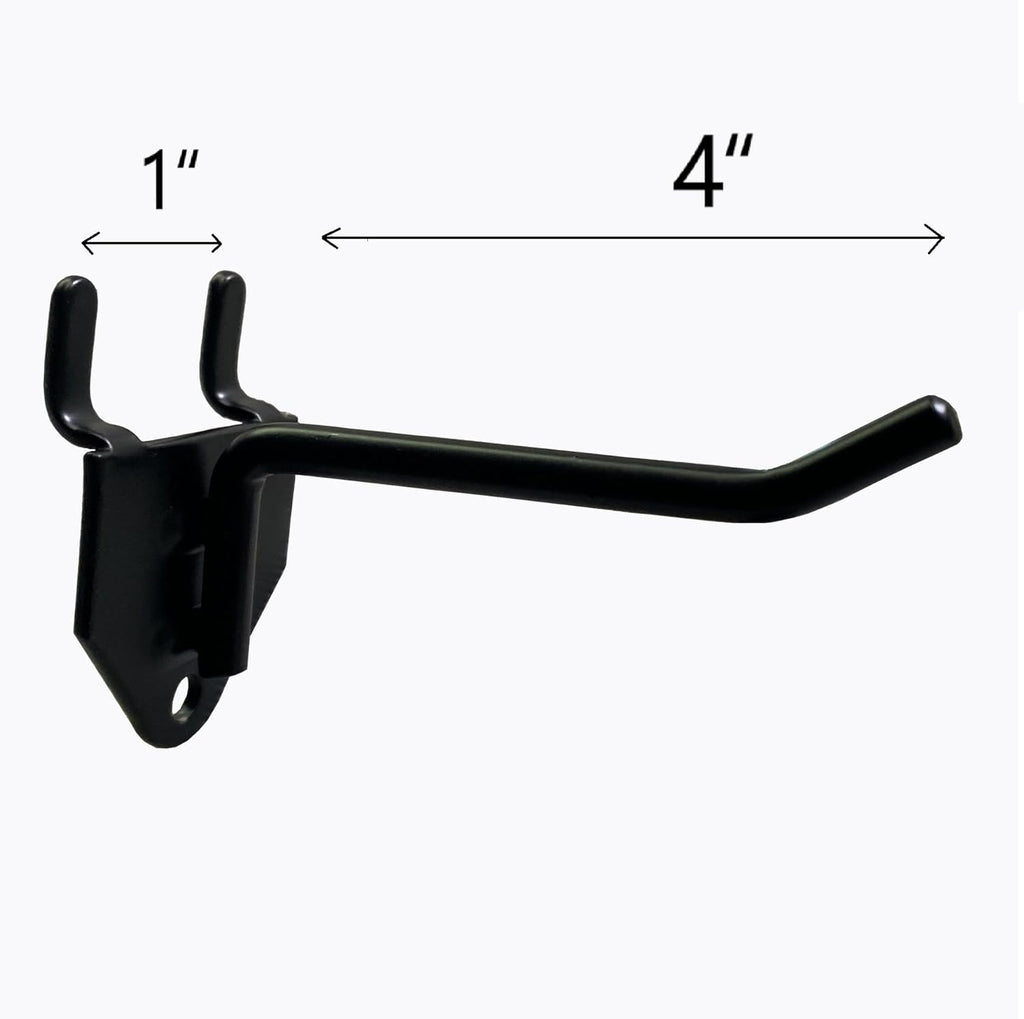 30 Packs 4" Long Metal Pegboard Hooks, Standard Hooks is Fit to Any Pegboard Panels