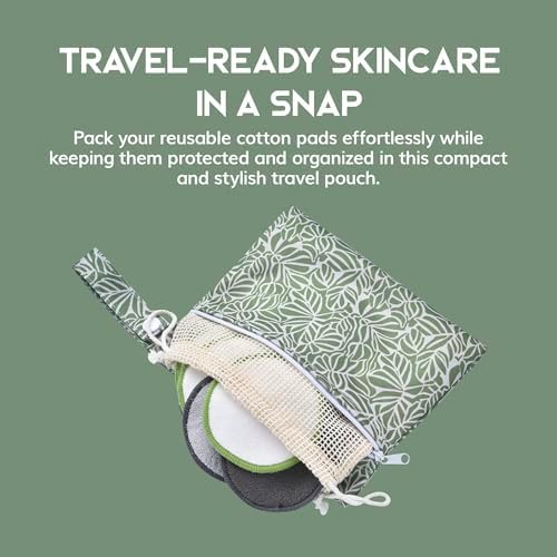 GREENZLA Reusable Makeup Remover Pads |12 Pack | Travel Set