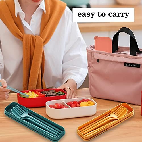 Travel Utensils with Case, Camping Reusable Utensils Set with Case