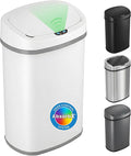 iTouchless 13 Gallon Oval Sensor Trash Can