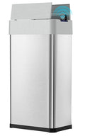 Arlopu 21.1 Gal Automatic Trash Can, 80L Stainless Steel Motion Sensor Garbage