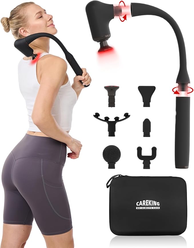 CAREKING Upgraded 2-in-1 Massage Gun