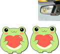 2Pcs Frog Rear View Mirror Sticker Waterproof Vinyl Car Window Decal | Frogs Car Accessories, Cute "Moo-tivational" Auto Decals Decor, Frog Gifts for Women Men Animal Lovers