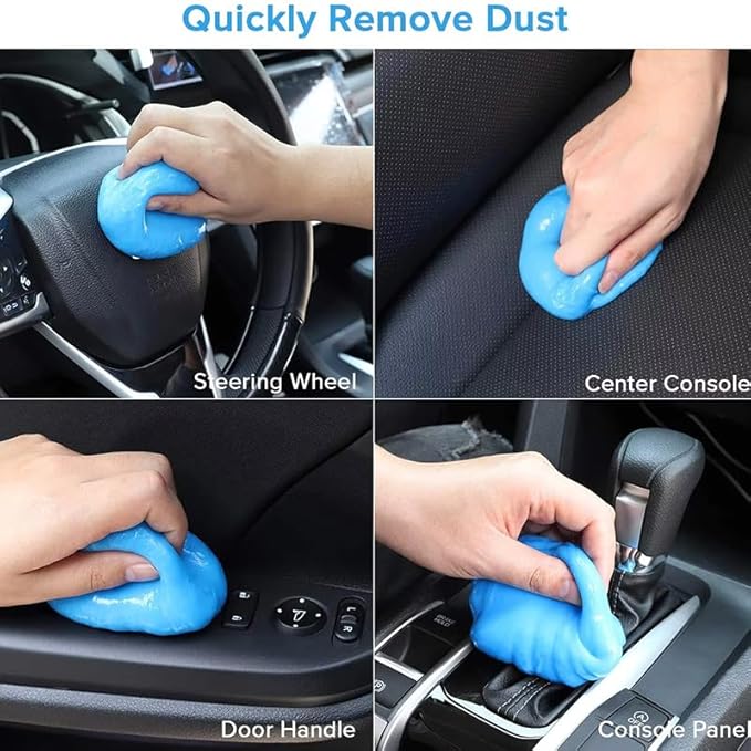 Car Cleaning Gel Compatible with Ford Mustang Mach-E, 200g Detailing Putty for Auto Vents, Dashboard, Cup Holders - Reusable Multifunctional Dust Remover,200g*1