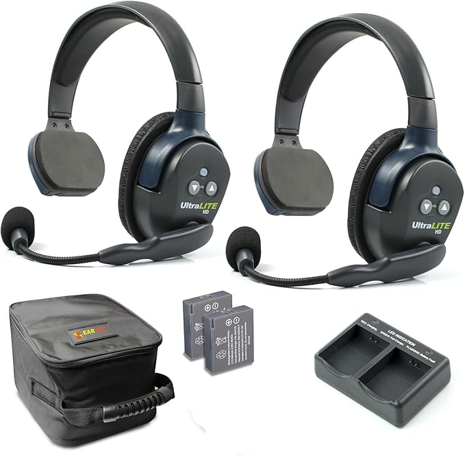 EARTEC UL2S Ultralite-HD 2-Person Full Duplex Wireless Intercom Headset