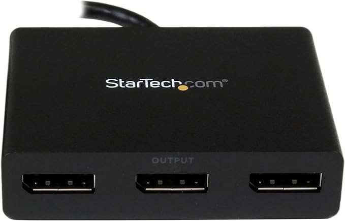 StarTech.com 3-Port DisplayPort 1.2 Splitter, DisplayPort to 3x DP