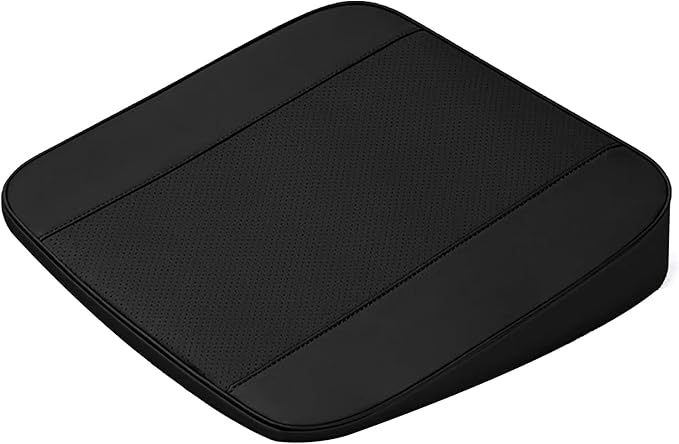Car Height seat Cushion Car Height seat Cushion Perforated Leather Fabric Memory Cotton Inner core Anti Slip Bottom Fabric Suitable for Various Vehicle Seats and Office Chairs