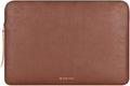 Comfyable Slim Laptop Sleeve Compatible with 13 Inch MacBook Air 13 in M4 M3 M2 M1, 13" MacBook Pro, PU Leather Bag Water-Resistant Cover Case, Brown
