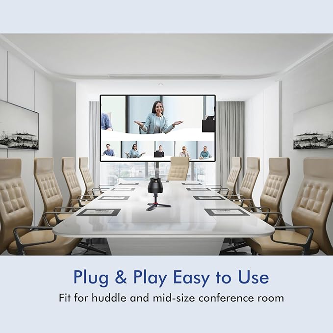 Meeteasy 360 Conference Camera, Immersive Video Conference Experience, Both