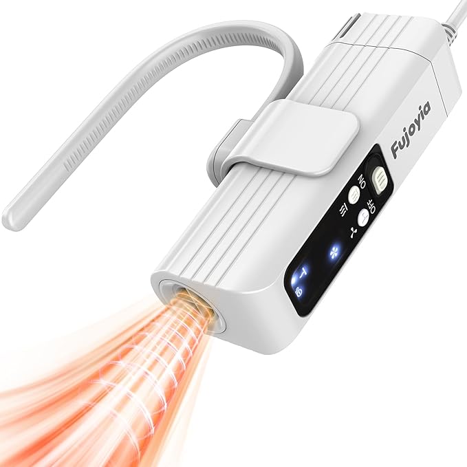 Fujoyia Dog Dryer, Pet Hair Dryer, 110,000 RPM Brushless High-Speed Blower for Dogs and Cats – Quiet 1000W Portable Grooming Pet Dryer with Negative Ions & Hanging Strap for Small to Medium Breeds
