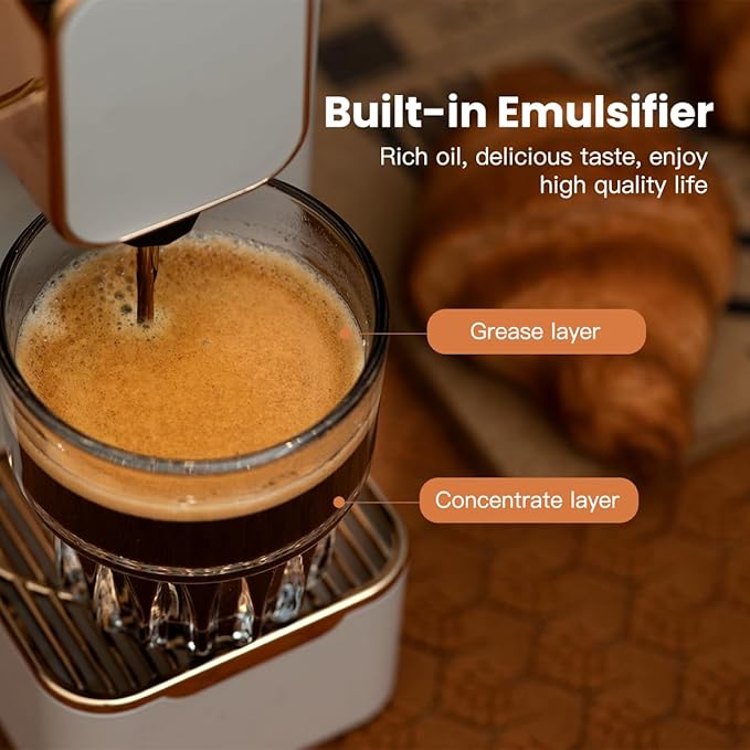 Espresso Machine for Coffee Capsules Compatible