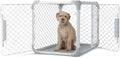 DIGGS Evolv Dog Crate - Slim, Durable Dog Kennel with Removable Ceiling Panel and Modular Design - Safe, Stylish, and Convenient (Ash, Intermediate)
