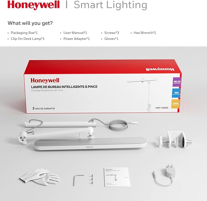 Honeywell LED Desk Lamp with Clamp
